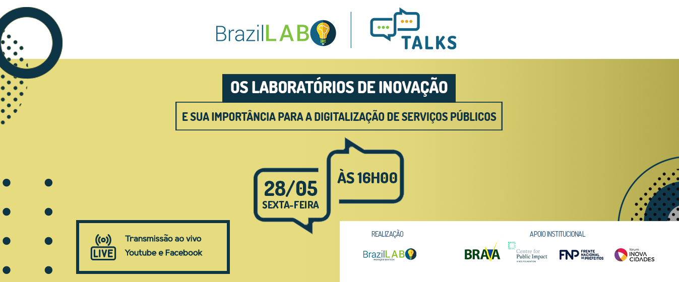 Banner do Brasil talks com data 28/05 às 16h00