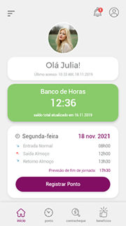 Tela de entrada do app Celepar
