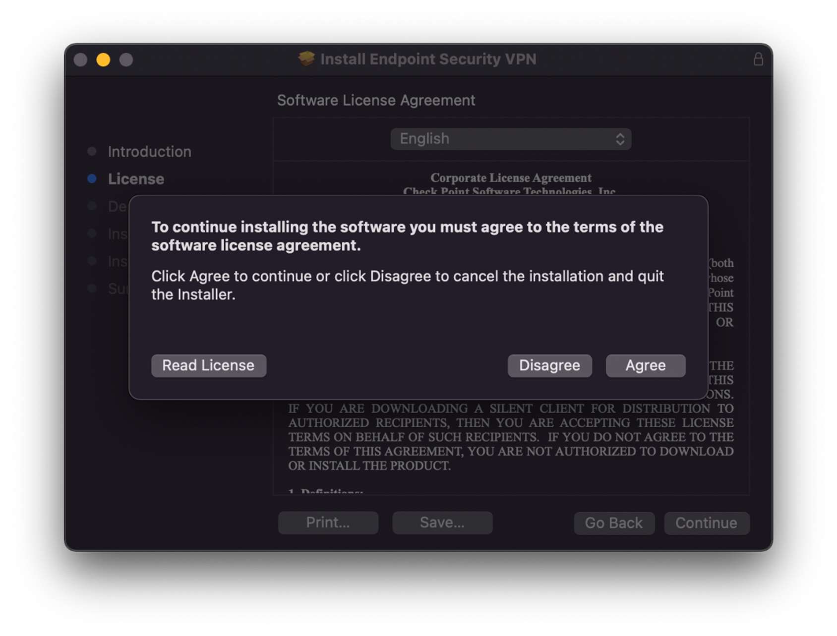 MacOS Checkpoint