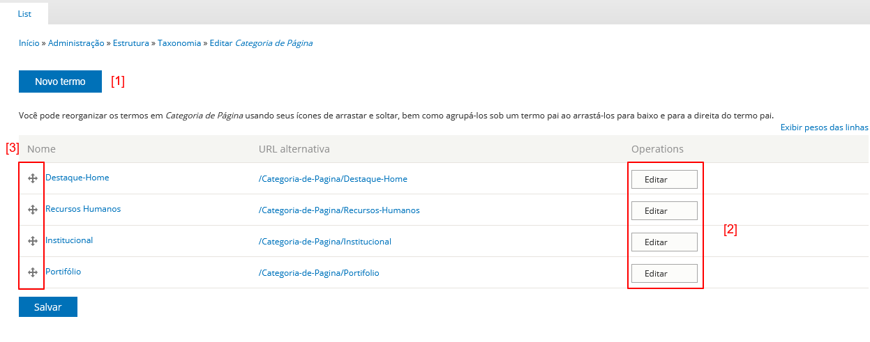 Nova categoria