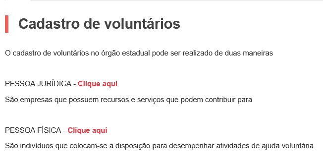 Exemplo link na página