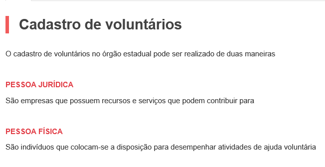 Exemplo aplicação correta de links