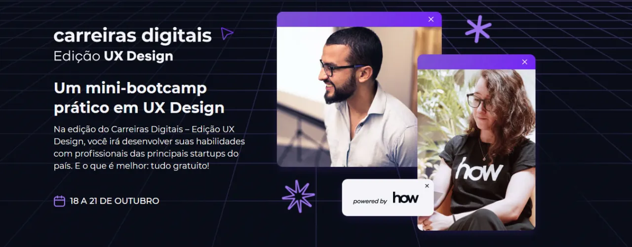 Carreiras digitais - Edição UX Design - um mini bootcamp prático de UX design