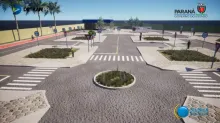 Cidade Mirim do DetranPR em 3D