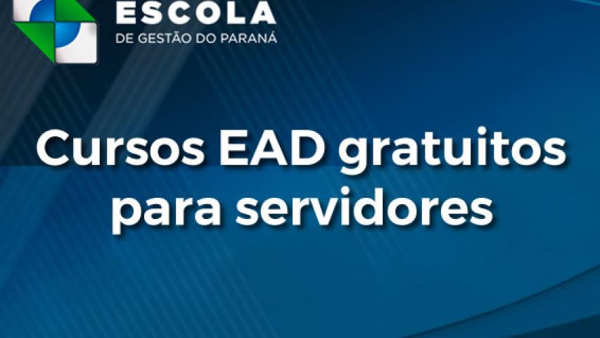 Cursos EAD gratuitos para servidores